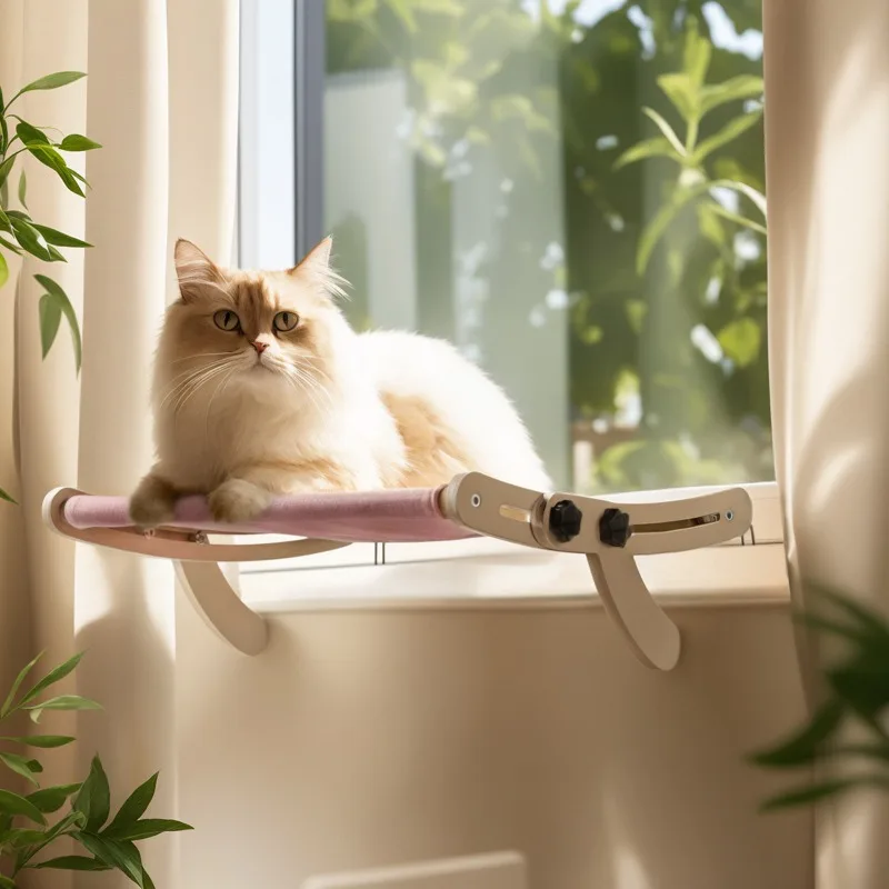 

Balcony Window Glass Cat Wooden Hammock Pet Beds Accessories Other Pet Beds Beds for Dogs and Cats