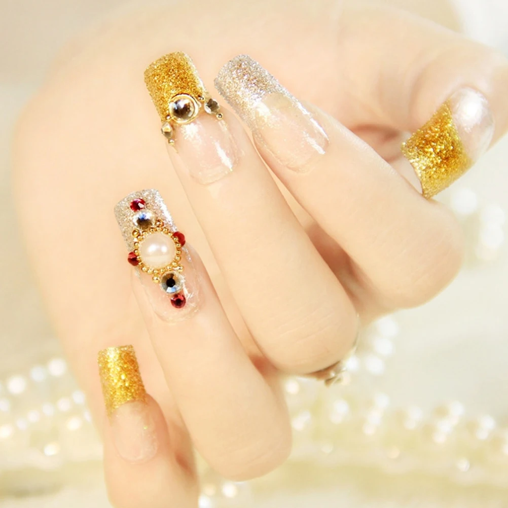 

Round Nail Art Beads Mini Diy Decorations Elegant Silver Glitter For Home Cell Phone Case Invitation Body Art Nail