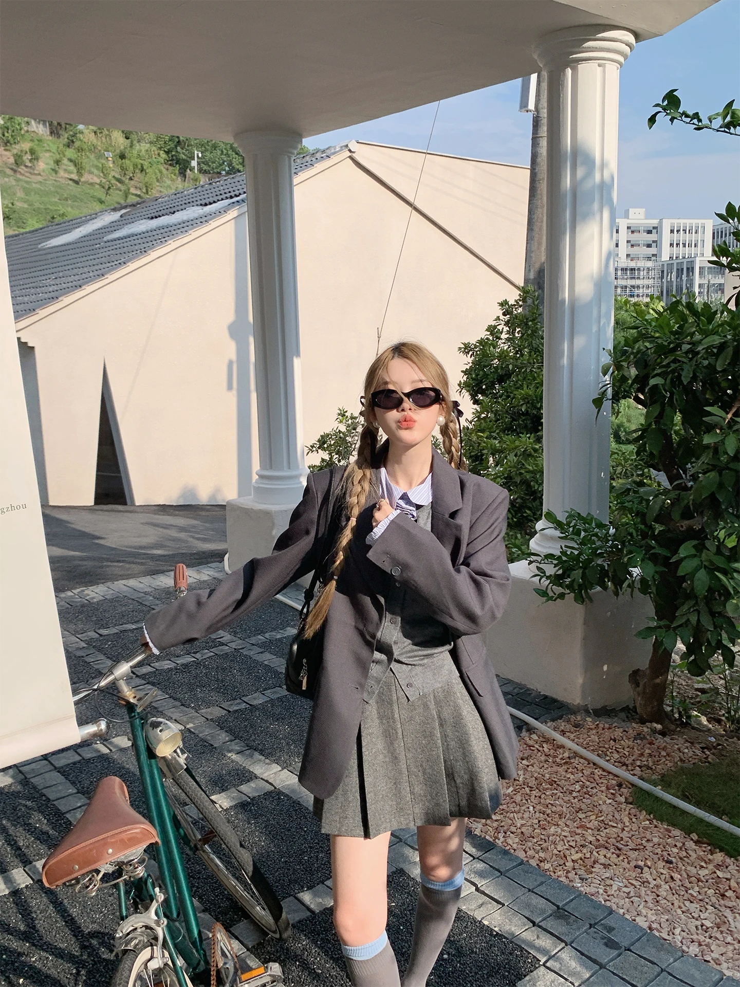 

ey Suit Jaet Women's High-End Small ence Slimming Western Sle Casual Commute Daily Long Sve Single Button