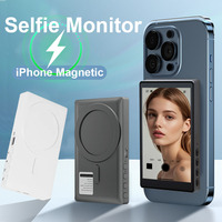 Phone Selfie Monitor Screen Wireless Magnetic Mount Vlog Phone Rear Camera Selfie WiFi Bluetooth Connection for Selfie Live