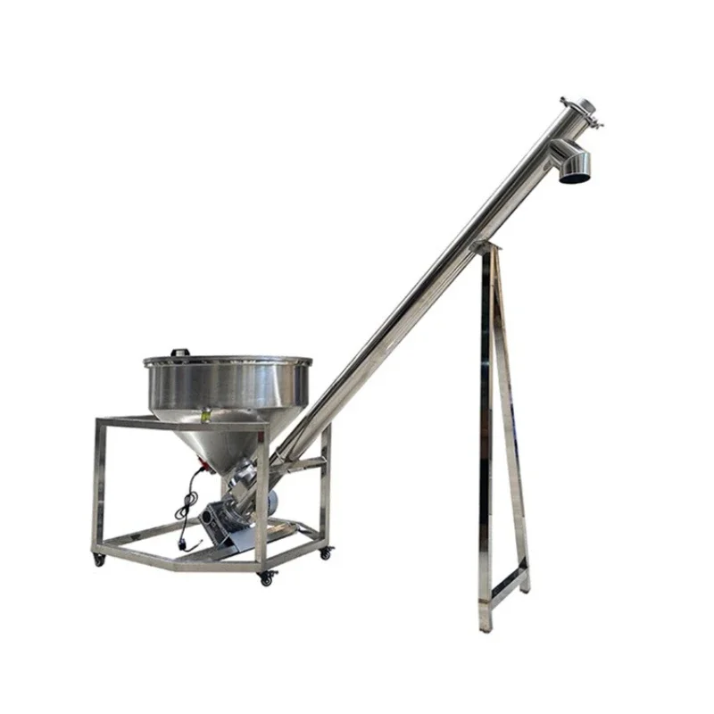 Stainless steel screw conveyor automatic screw feeding and lifting conveyor food flour 304 dragon