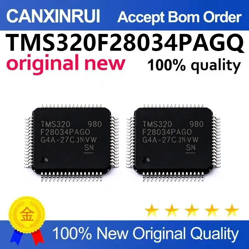 （5pcs-100pcs）Brand new original TMS320F28034PAGQ packaged TQFP64 automotive computer board microcontroller