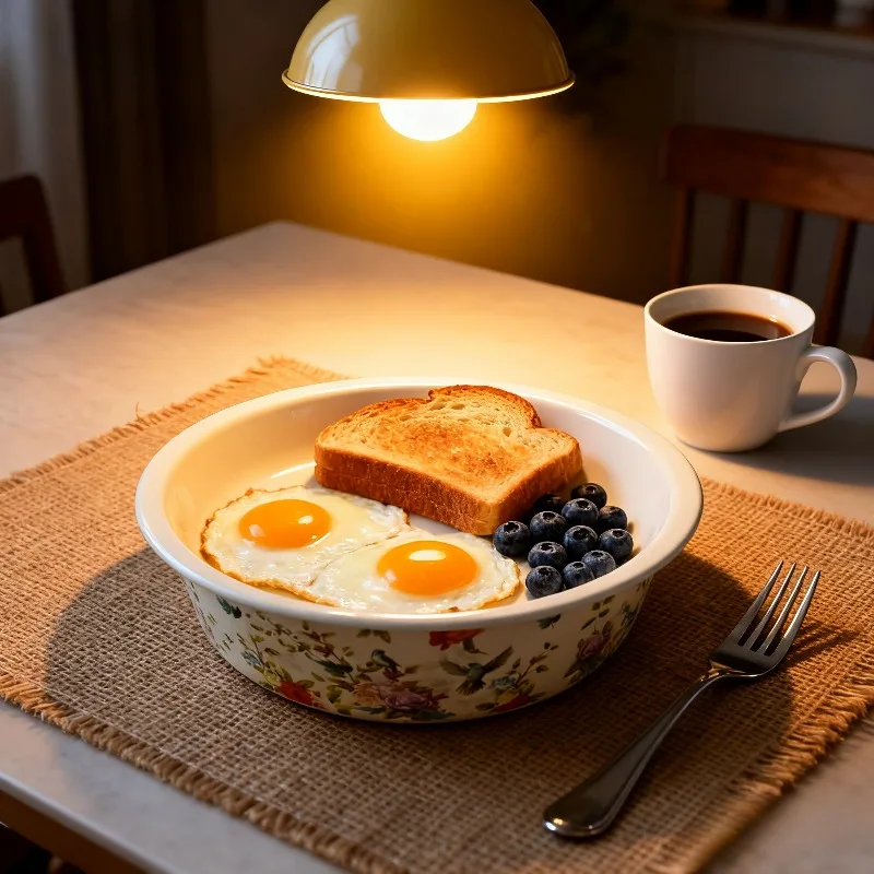 Cuenco cubierto de esmalte grande para uso en cocina, contenedor multifuncional para relleno de bolas de masa medicinales, resistente al calor y duradero
