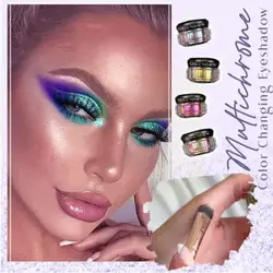 Chameleon Eyeshadow Light Changing Pigment Glitter Stage Cosmetic Makeup Makeup Eye Makeup Eye Long-lasting Eyeshadow Shado S0t6