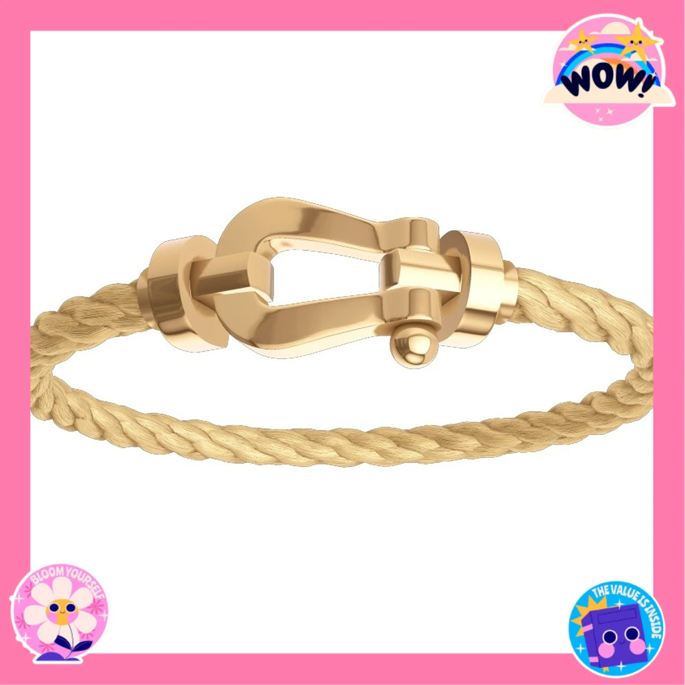 

VZZS 2026 New 925 Silver Gilding Stainless steel Rope L Zircon Bracelet Female Daily Wear Party Gifts Luxurious Couple Jewelr