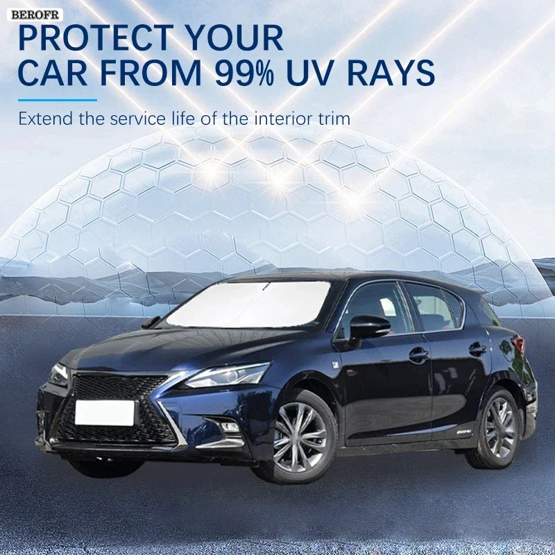 For Lexus CT 200 CT 200h 2009-2020 Summer Car Accessories Car Windshield Sun Shade Covers Front Window Sunscreen UV Parasol