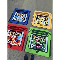 Cartoon Anime Pokemon Velvet Material Carpet Pocket Fairy Ball Decorated Living Room Bedroom Door Floor Mat Home Decoration