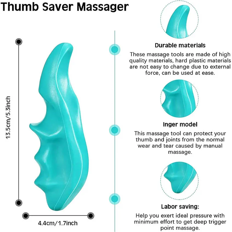 Herramienta de masaje Manual de tejido profundo para el cuerpo, palo de acupuntura con gatillo, masajeador de pulgar para la salud del pie y la