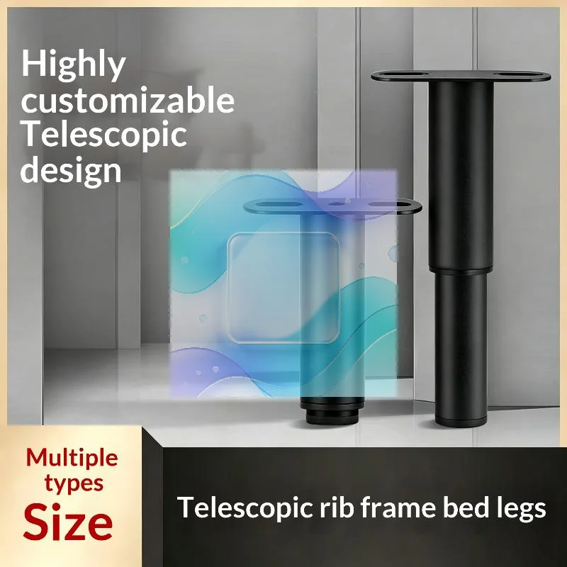 Adjustable Metal Bed Sofa Support Legs Reinforced Heavy Duty Bracket Anti Slip for Couch Bed Frame Replacement Fix