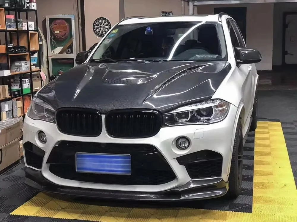 Per X5 F15 Cambia in cappe motore con copertura Haman in fibra di carbonio
