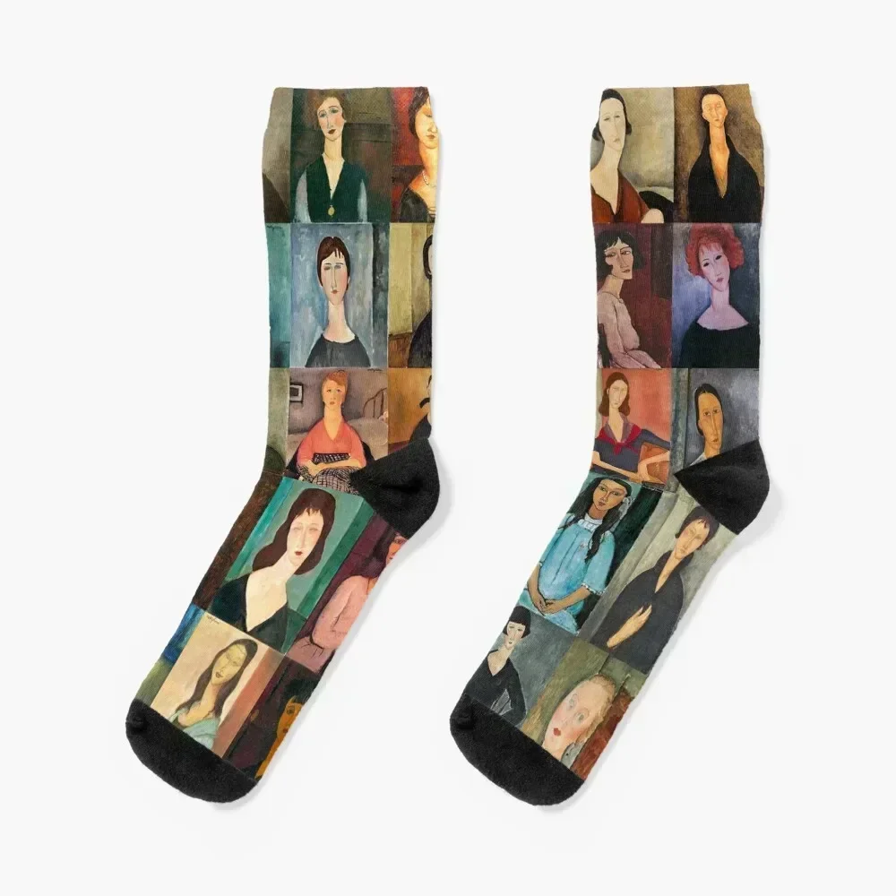 

Amadeo Modigliani Socks Lots Children's valentine gift ideas anti-slip Socks Male Women's