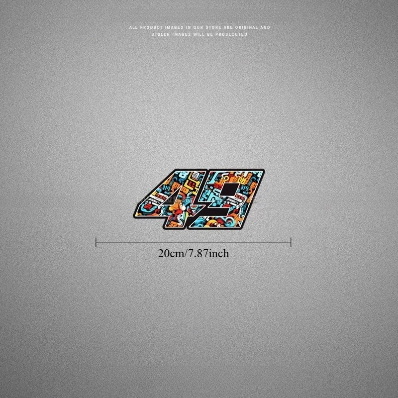 Vinyl Personality No.49 Decor Stickers, Reflective Waterproof Decals for Motorcycle Helmet and Motorbike Modification Ornament