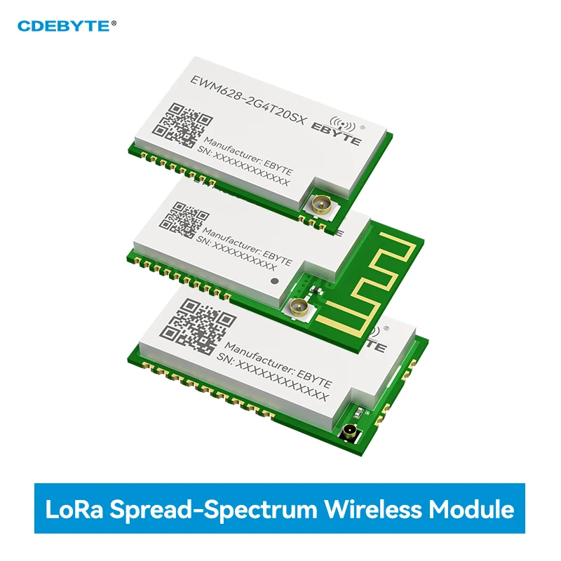LoRa Spread Spectrum Module 2.4G CDEBYTE EWM628 Series 12/20/27dBm SMD Package Full-duplex Automatic Frequency Hopping