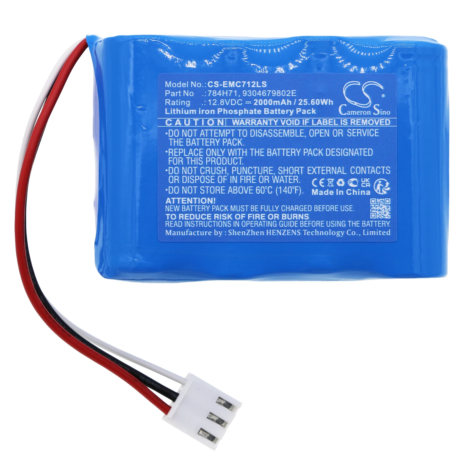 CS Replacement Battery for Dual-Lite EVCH12 PN:784H71,9304679802E 2000mAh / 25.6Wh