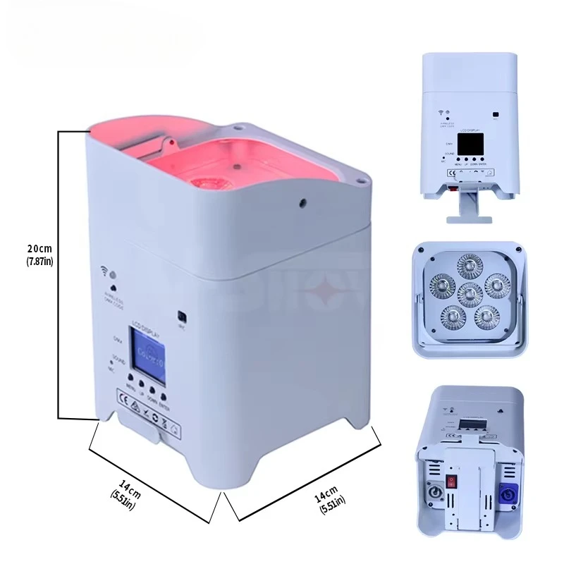 With Charging Case  6 in 1 Wireless LED Uplighter Rechargeable Battery Powered Wireless Led Upligt
