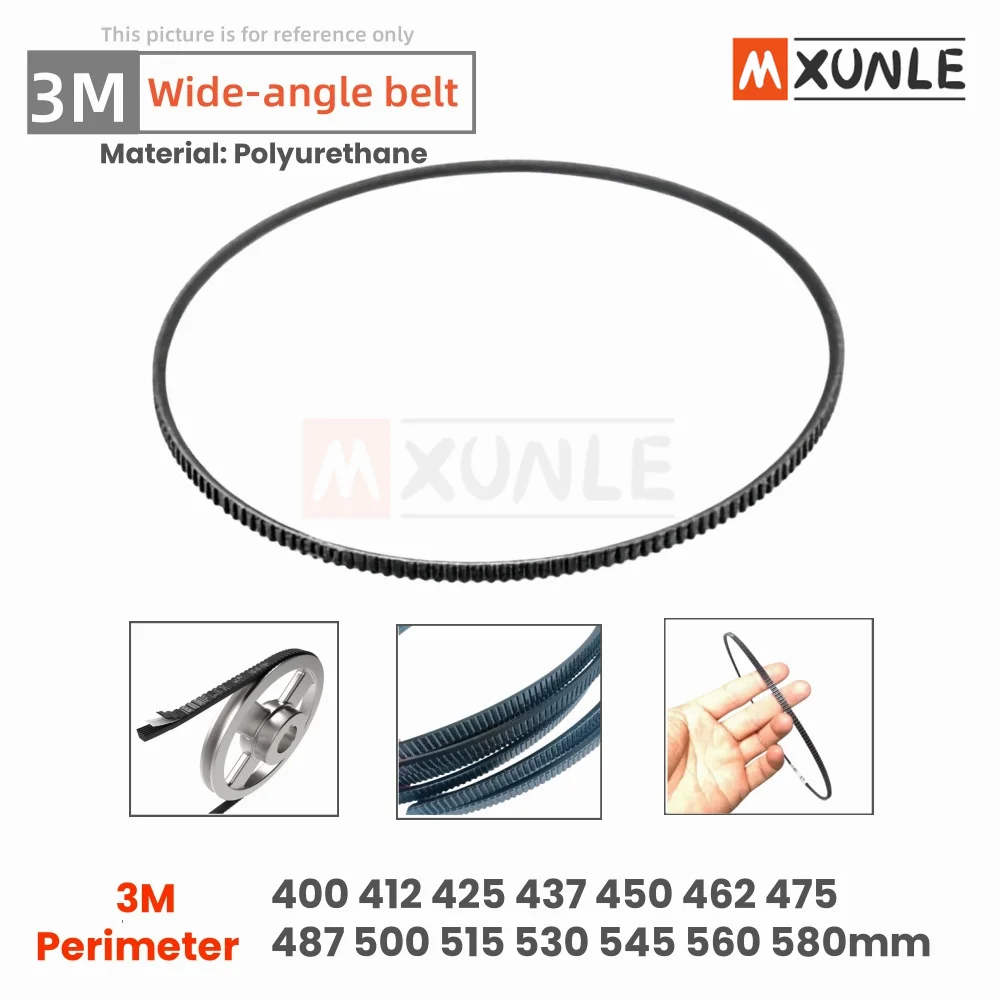 

3M Wide-angle Belt 3M400 3M412 3M425 3M437 3M450 3M462 3M475 3M487 3M500 3M515 3M530 3M545 3M560 3M580 Drive triangle Belt