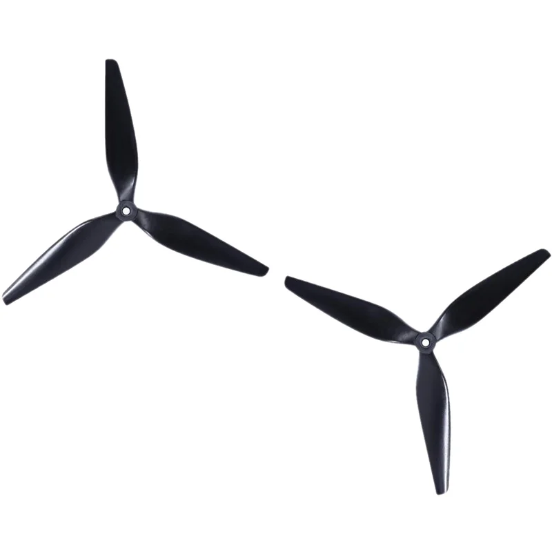 YSUN-1Pairs 9X4X3 Propeller 9Inch 3 Blades CCW+CW Propeller X8 Paddle Black Propeller For FPV Drone