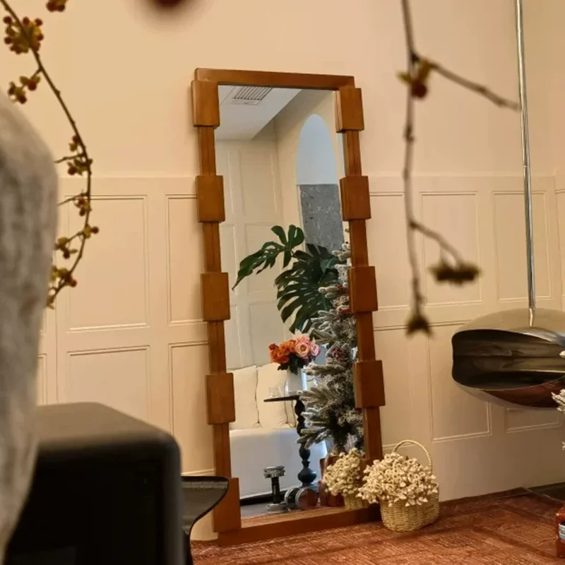 Floor Luxury Mirror Men Long Girls Bathroom Standing Bedroom Full Body Living Room Moving Mirror Modern Espelhos Home Products