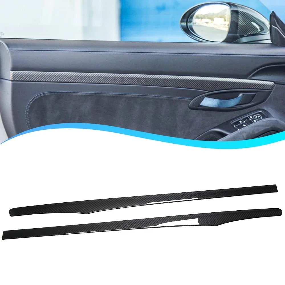 

For Porsche 718 911 Dry Carbon Fiber 2016-2019 Car Interior Central Console Gear Shift Panel Cover Trim Automotive interior