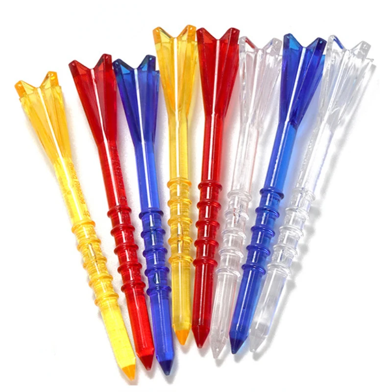 PGM 50pcs Golf Tees Plastic Transparent 5 Claws Tee Random Colors TE013