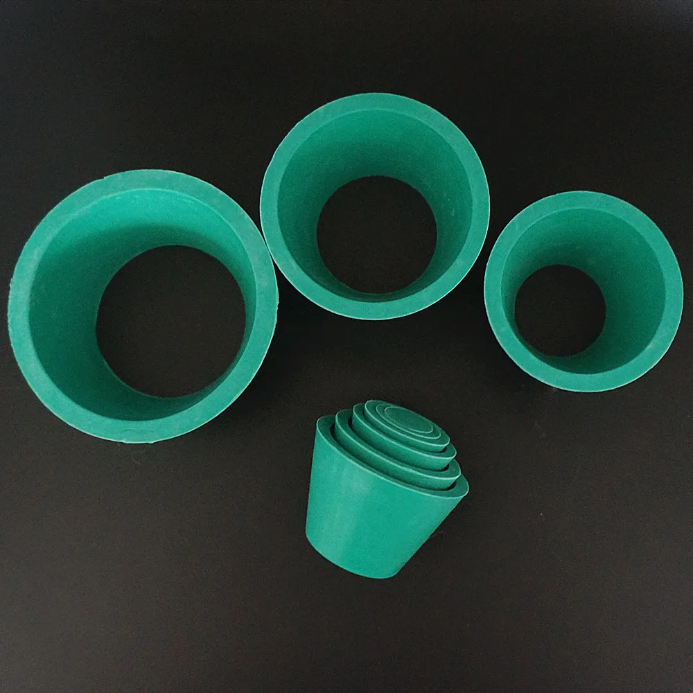 8*1pcs/set rubber green Buchner funnel holder,  filter sealing plug filter bottle funnel supporting rubber cushion cover plug