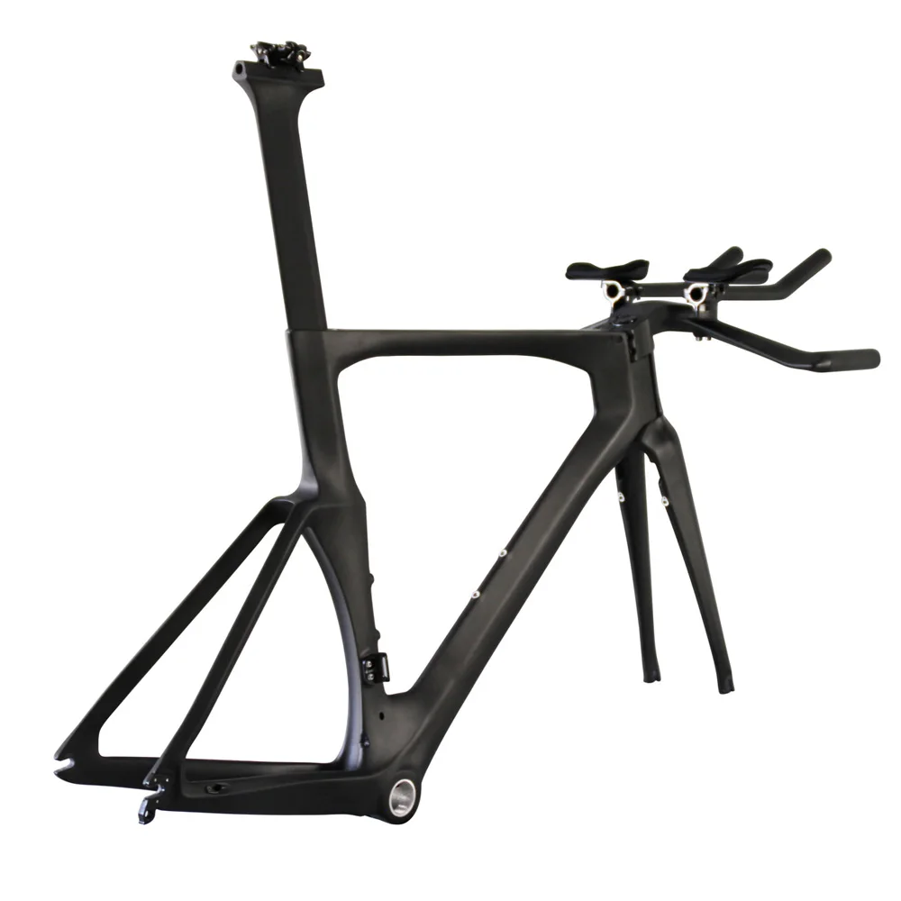 New Carbon TT Frame BB86 DI2 Compatible Carbon Road Time Trai Triathlon Frame