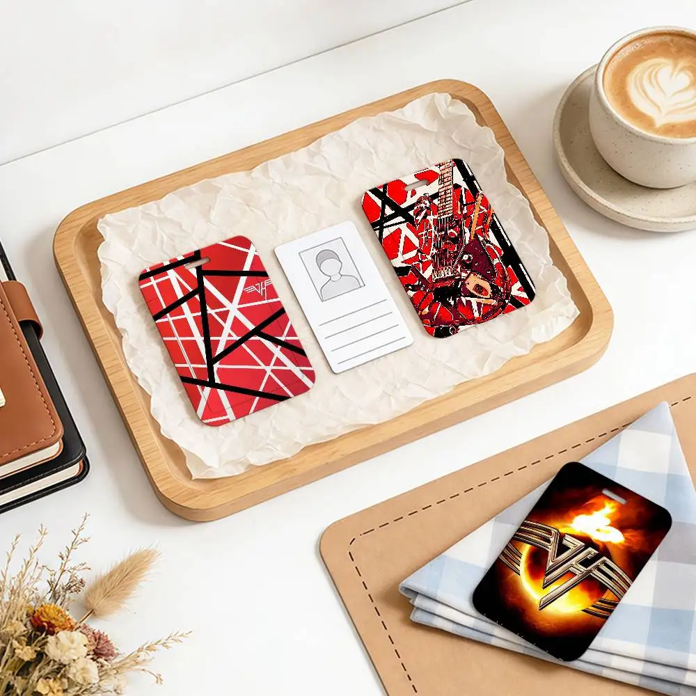 

Eddie Van Halen Music Black Lanyard Card Holders Student Meal Cards And Campus Ids School