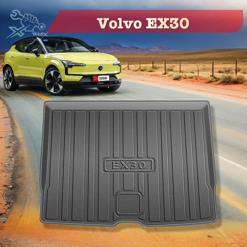 

For Volvo EX30 2025 TPE Custom Fit Car Trunk Mat All Season Black Cargo Mat 3D Shaped Laser Measured Trunk Liners