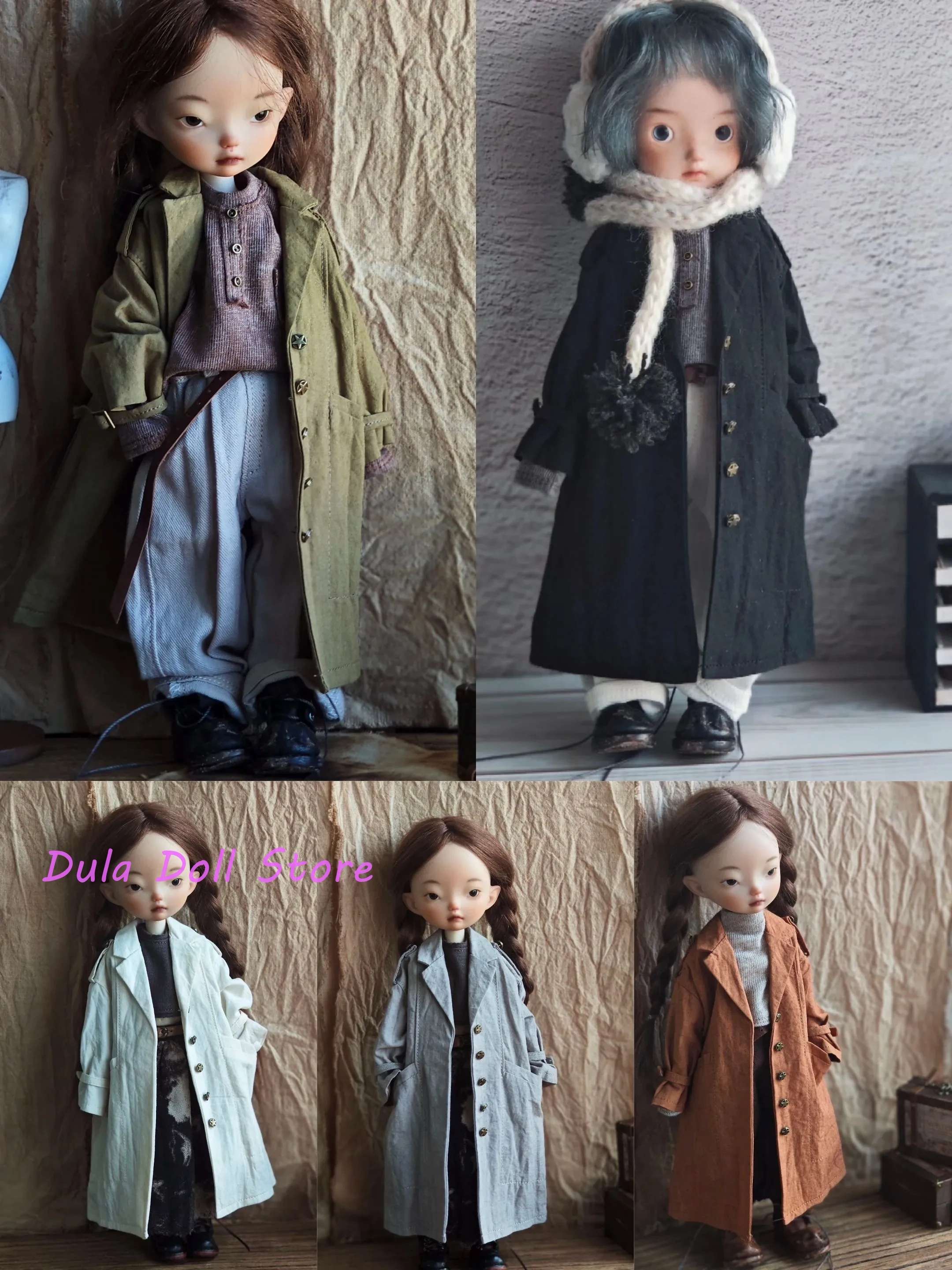

Одежда для кукол Dula, винтажная большая ветровка для куклы Blythe Landoudou Landazz ob24 ob22 1/6, тело bjd