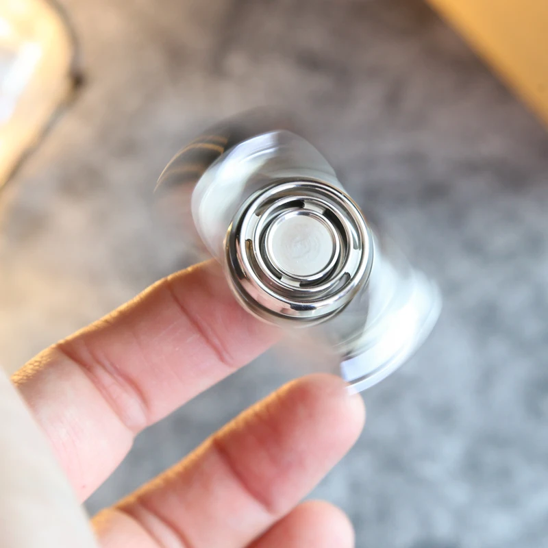 EDC Fingertip Kreisel Zwei-Blatt Fidget Spinner Zappeln Spielzeug Büro Stress Relief Spielzeug Für Erwachsene Kinder Geschenk