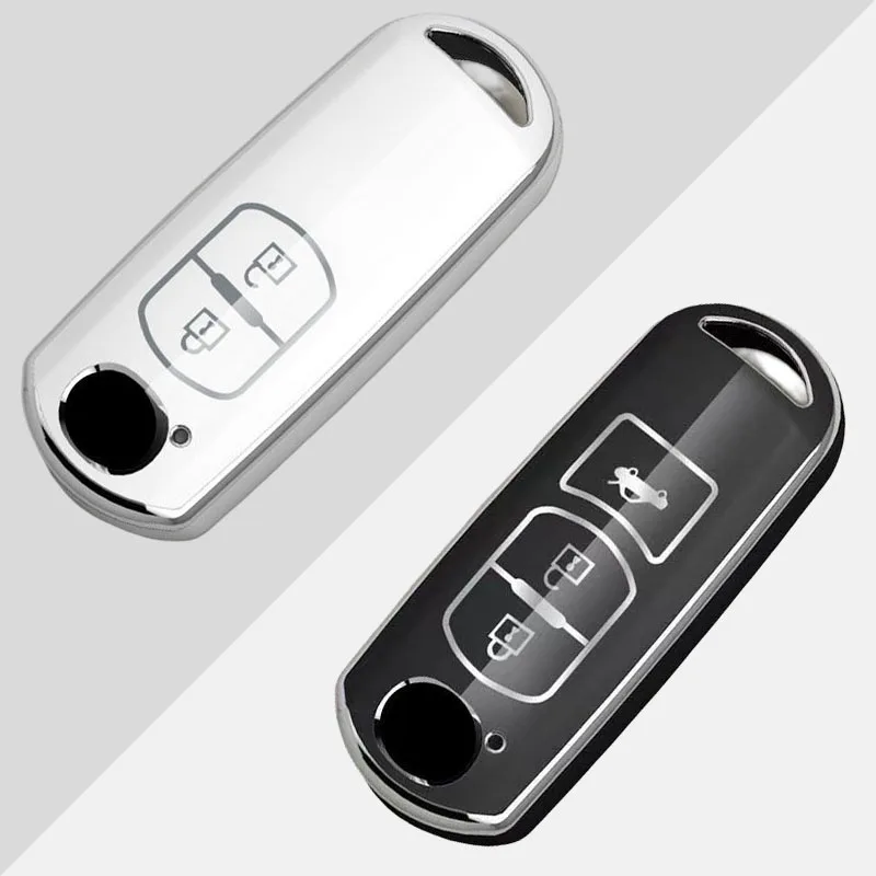 Nueva funda protectora de llave de coche de TPU suave a la moda para Mazda 2 3 6 Atenza Axela Demio CX-5 CX5 CX-3 CX7 CX-9 2015 2016 2017 2018 2019