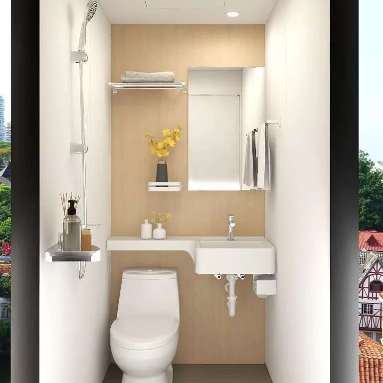 The integrated shower room and toilet have been renovated into a fully independent bathroom integrated layout