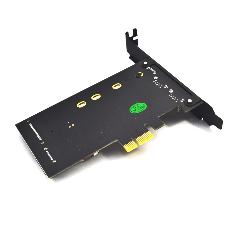 PCI-E X1 to USB 3.2 5Gbps Expansion Card 1Port USB-C + 2Port USB-A + 1Port M.2 B Key to SATA Adapter Riser Card With Low Bracket