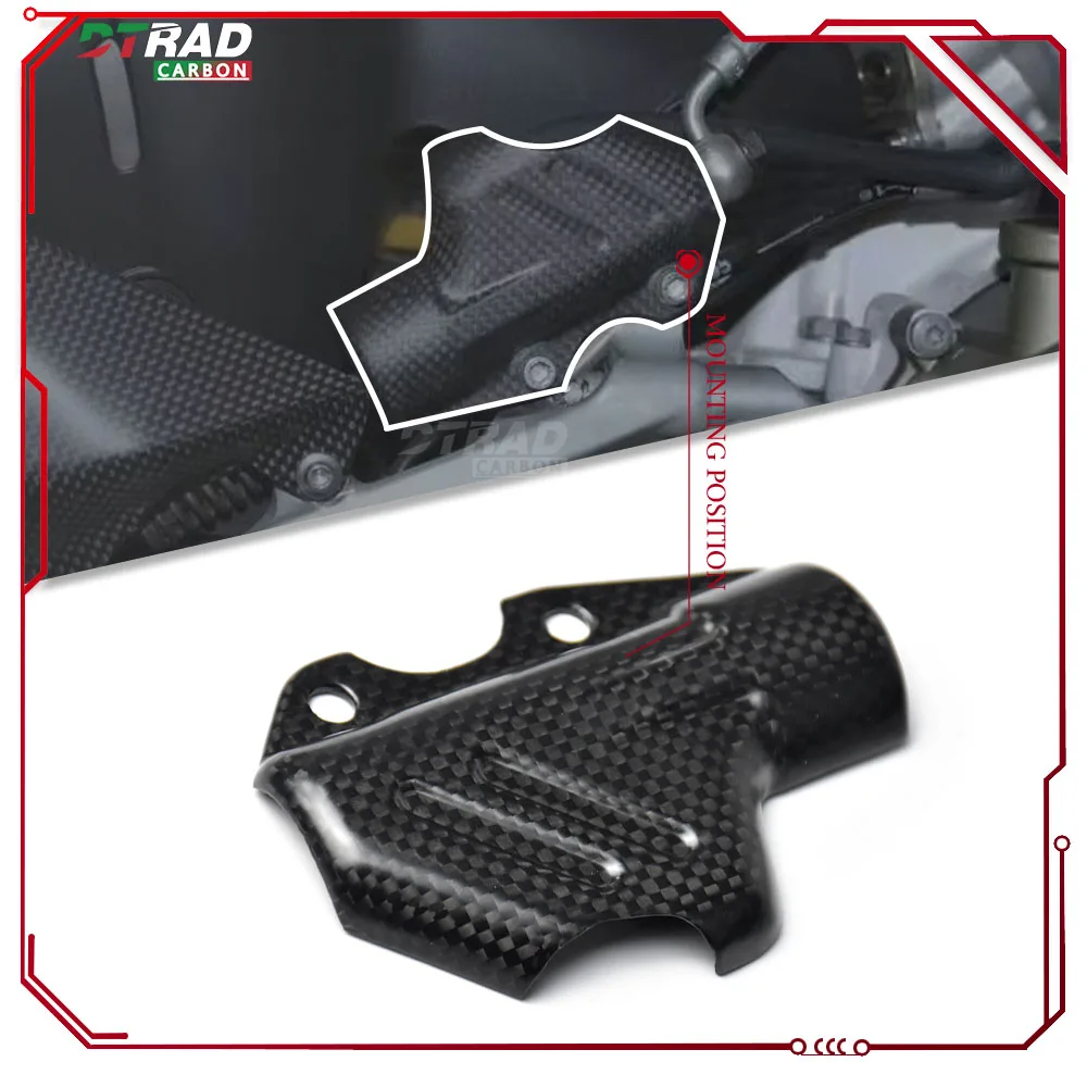 For DUCATI Panigale V4R 899 959 1199 1299 Streetfighter V2 V4 V4S Carbon Fiber Rear Brake Pump Cover Cap Motorcycle Accessories