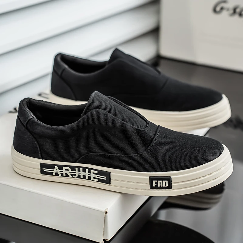 

DY низкие парусиновые туфли на одну ногу, модная мужская обувь