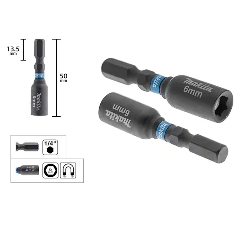 MAkita E-08800 Impact Black Magnetic Sleeve Drill Bit Fixing Durable High Hardness Metal Tool Attachments