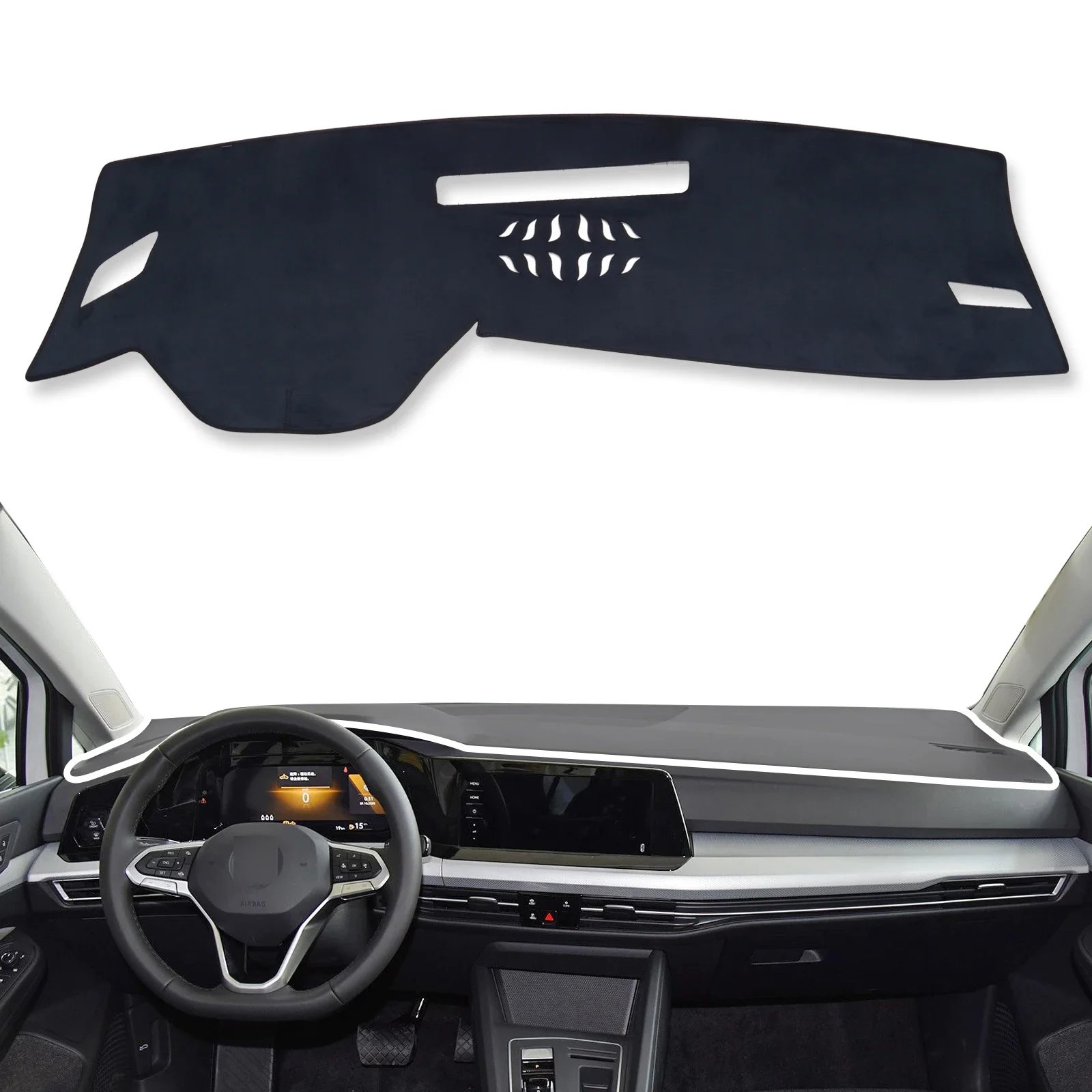 

for VW GOLF 8 Dashboard Cover Pad 2020 2021 MK8 GTI R Dash Mat Dashmat Anti-Slip Sunshade Protective Carpet