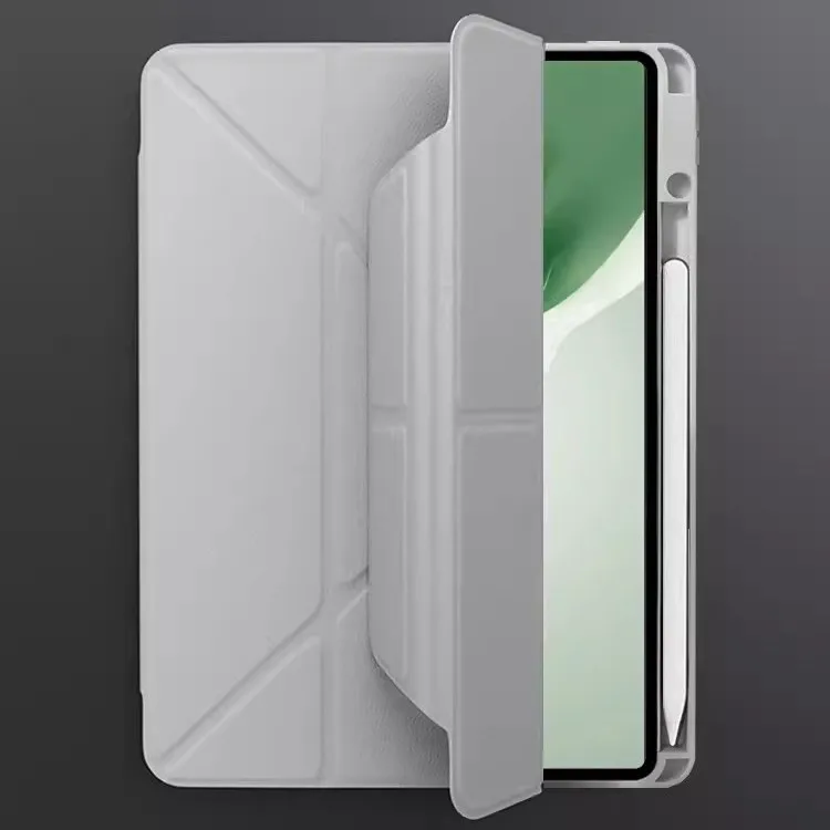 Capa transparente acrílica dobrável para Honor MagicPad 2 12,3 polegadas ROD2-W09 com suporte para lápis capa protetora