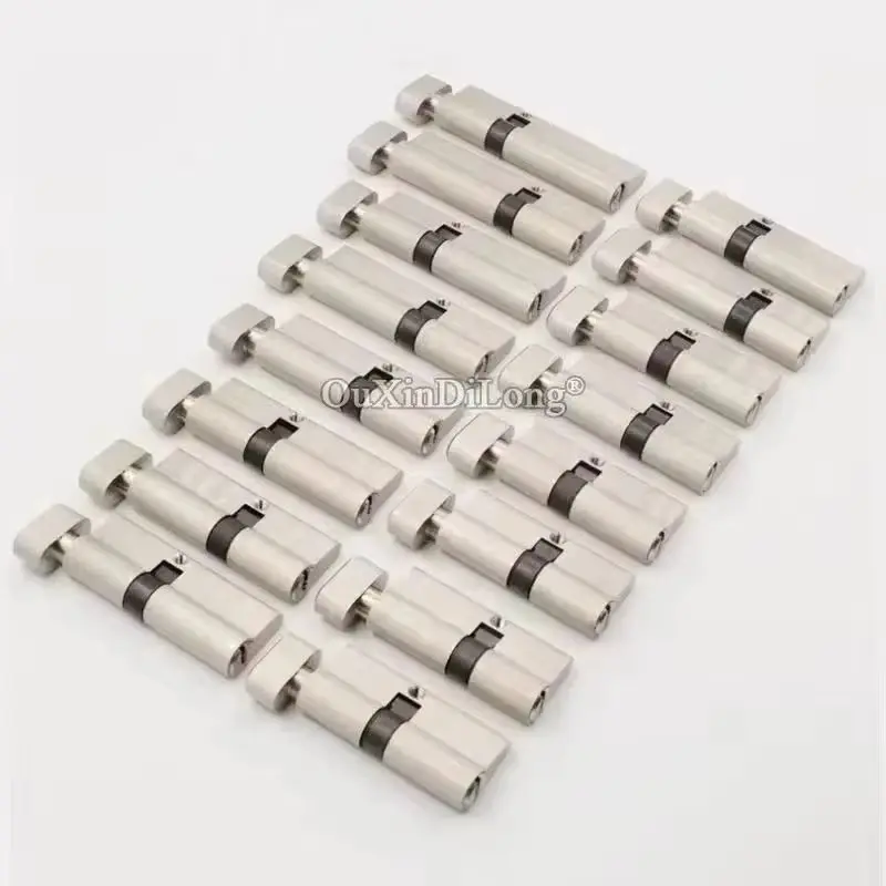 Cheap+Stock 1Piece Solid Brass European Mortise Door Lock Cylinder Large Gourd Single Open Lock Core Lock Gall Repair Parts+Keys