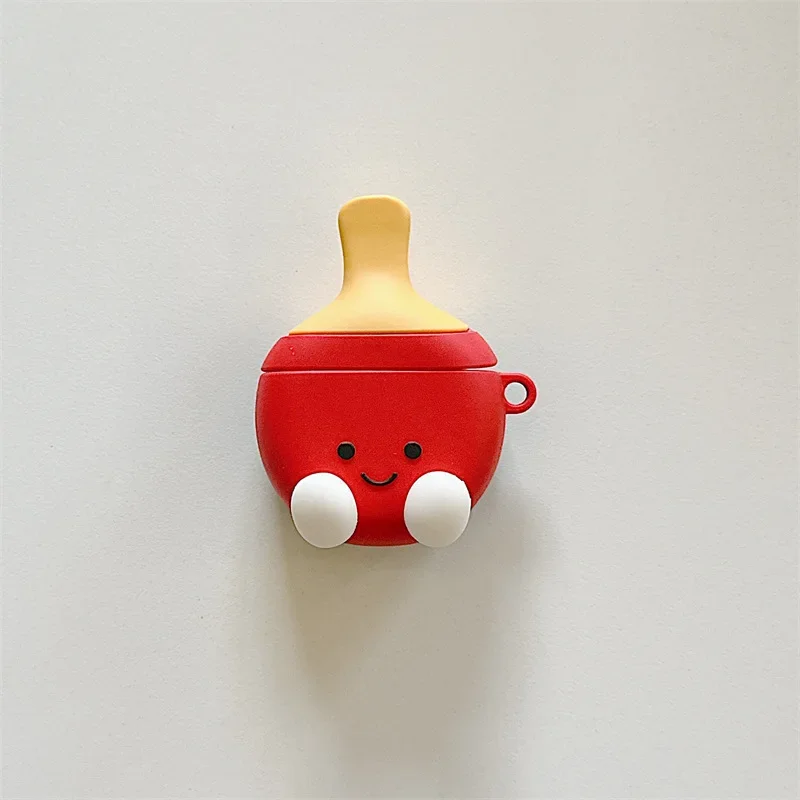 Cartoon Racket Case for AirPods 4 Airpod 1 2 3 Pro Pro2 Bluetooth Earbuds Charging Box Protective Earphone Case Cover