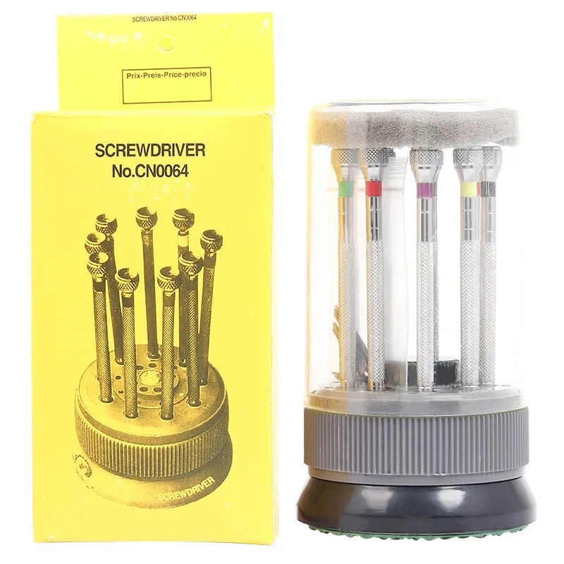 

Watch Repair Tools stainless Steel Screwdriver Nine-Pack Screwdriver For Watches Repair Tool Kit