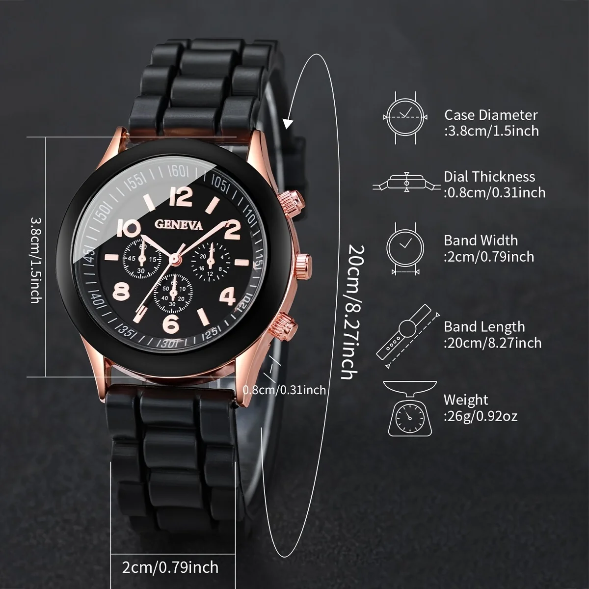 4 Piece Fashionable Minimalist Set Couple Watch Luxury Silicone Tape Quartz Watch Silver Business Casual Bracelet Watch