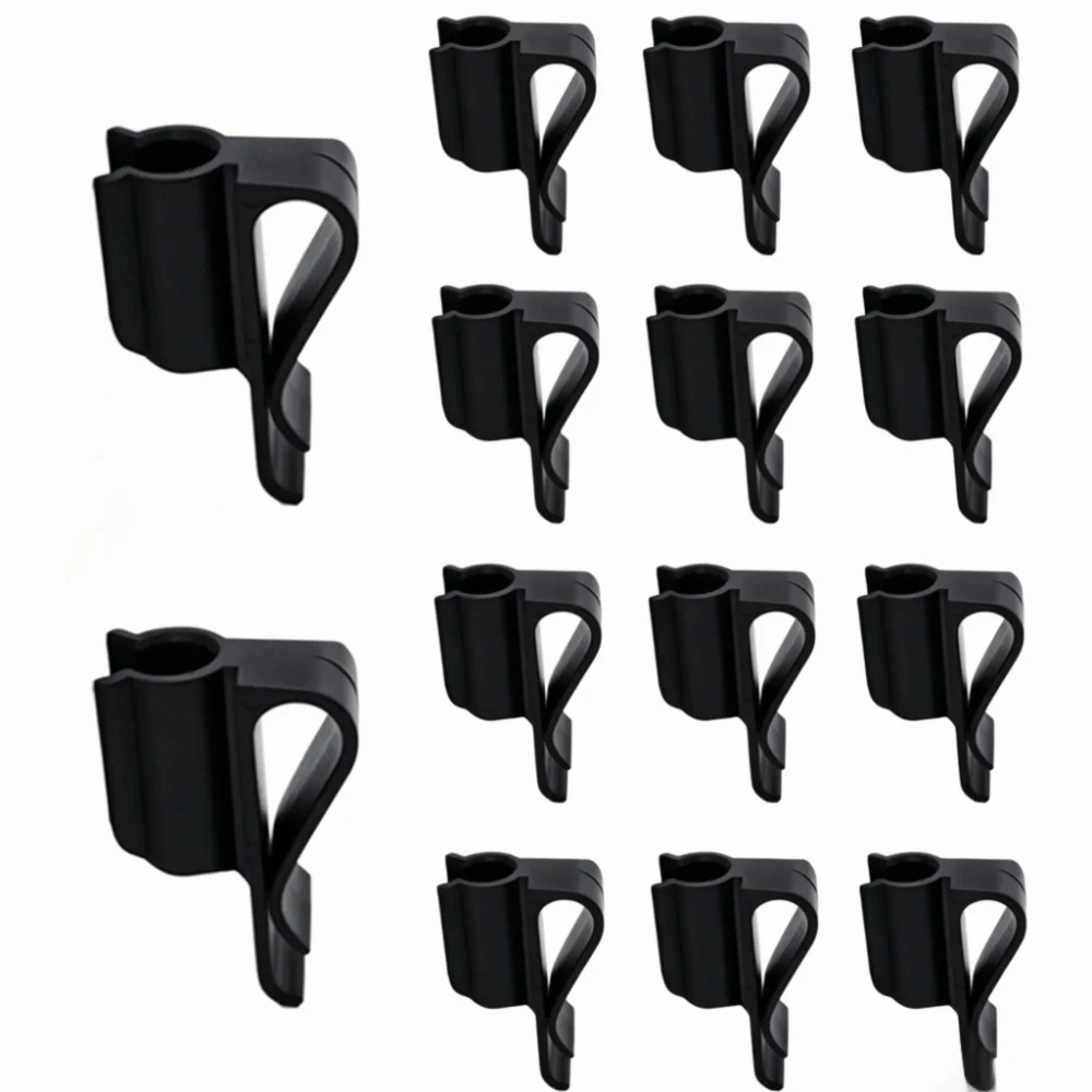 14PCS Plastic Material Golf Club Holder Compact Design Stacked Slots Golf Bag Clip Clip-On Mount T-Shaped Pin