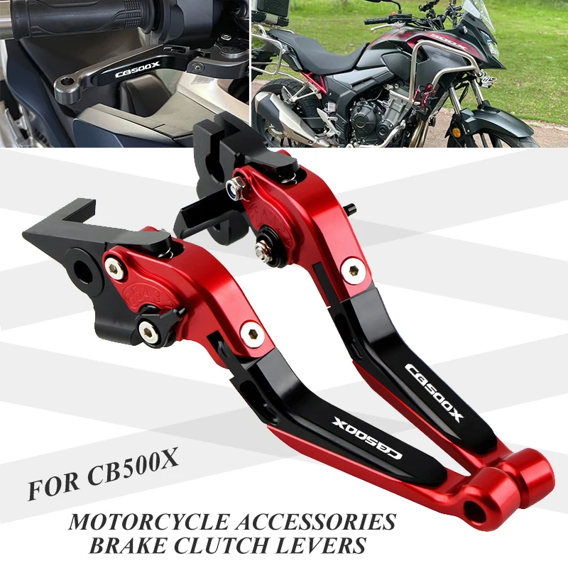 For Honda CB500X 2013-2021 CB500X 2022 2023 Motorcycle Accessories CNC Adjustable Folding Extendable Brake Clutch Levers