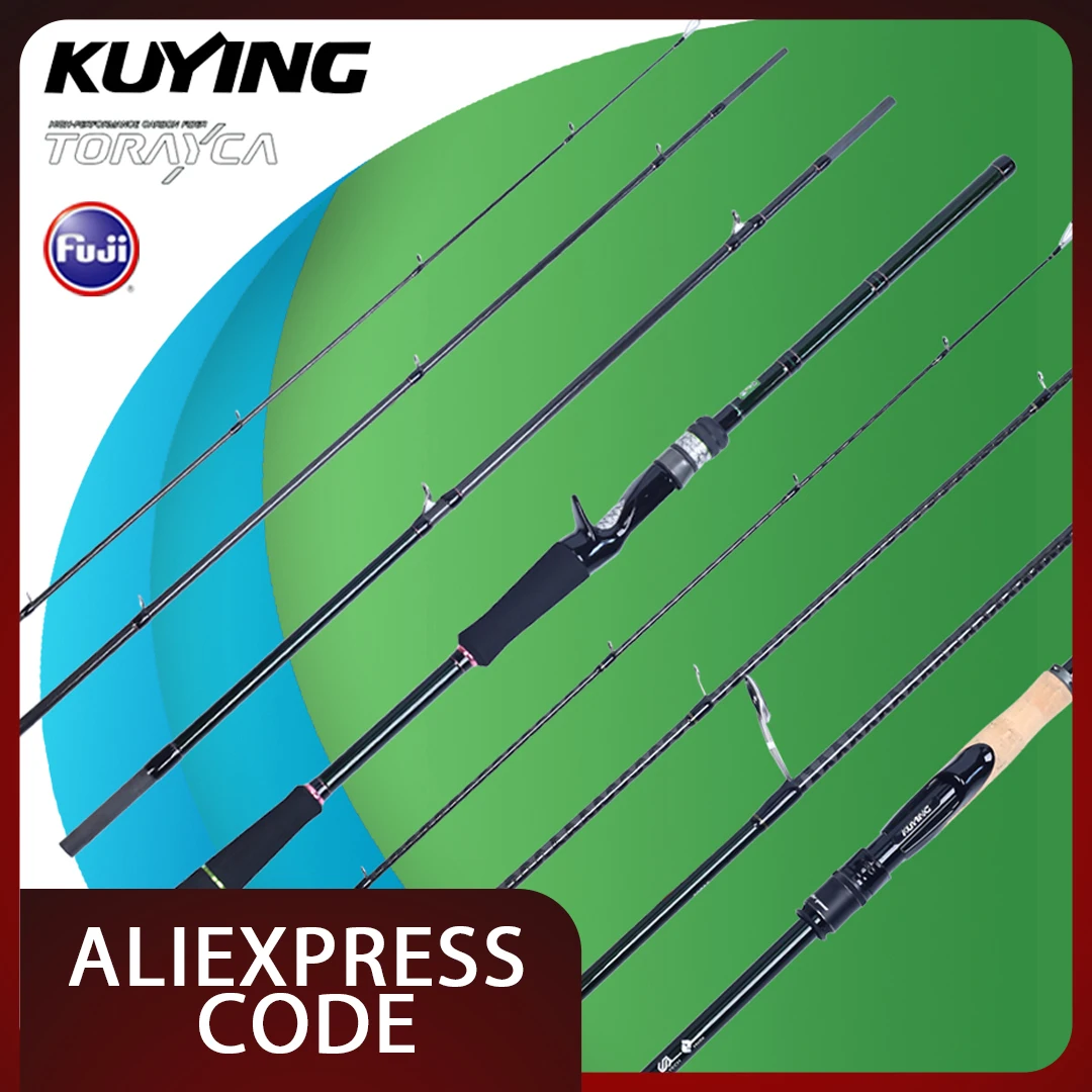 

KUYING CULTER GAME Mini Travel Spinning/Casting Rod | 8'3" Medium Power | 4-Section Carbon with Fuji A Guides