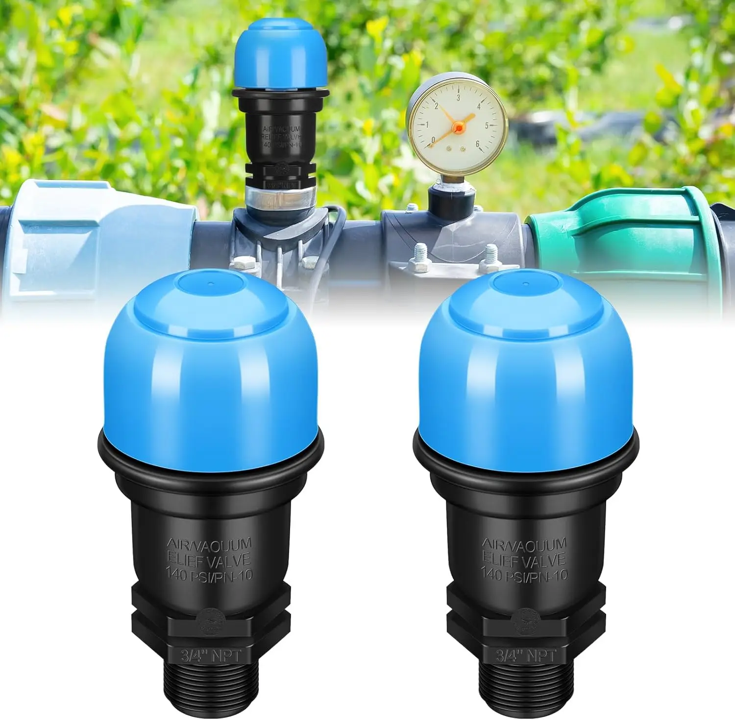 For DIY Irrigation 3 4 Inch Vacuum Release Valve Automatic Air Release Valve Irrigation Valve Improves Water Flow Efficiency