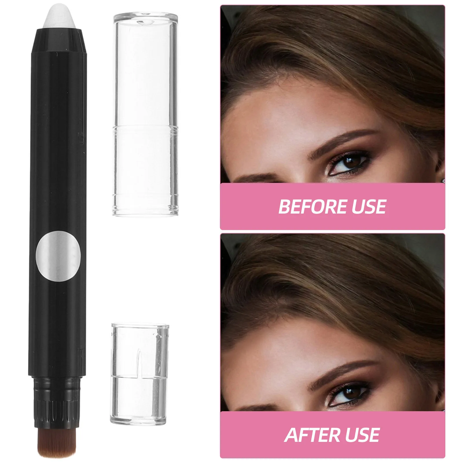 Barra para ocultar resaltar el contorno, herramienta de maquillaje facial de doble extremo, barra para pegar, lápiz de mapeo de cejas brillante para esculpir la cara de las mujeres