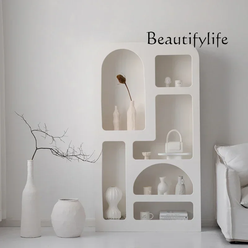 

home furniture all items Nordic style simple modern storage cabinet household living room floor-to-wall cabinet white decorative
