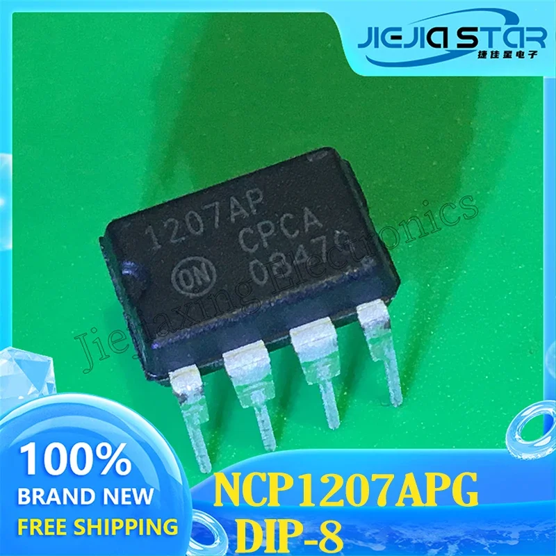 NCP1207APG and NCP1207 Controller and Voltage Regulator Chip, Part Mark 1207AP, DIP8, 100% Brand New, In Stock