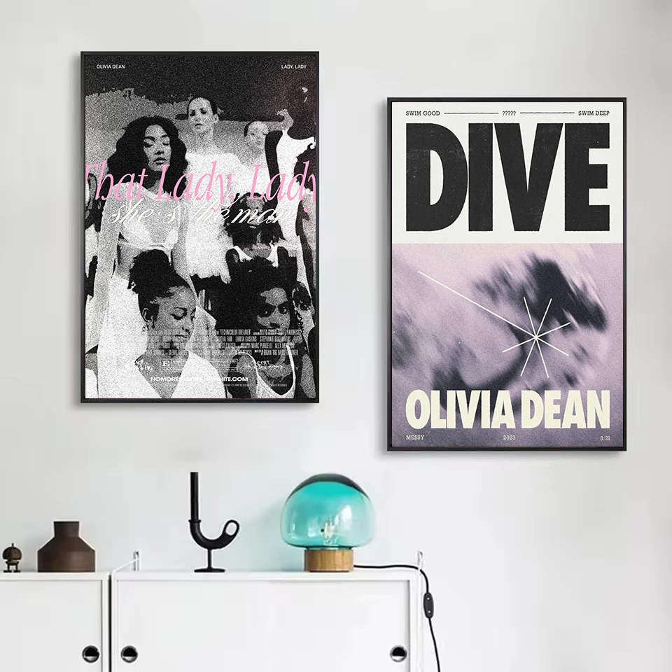 المغني البريطاني أوليفيا دين كلمات رجل أحتاج الموسيقى الجمالية المشارك HD مطبوعة حائط لوح رسم صور ديكور المنزل هدية #3